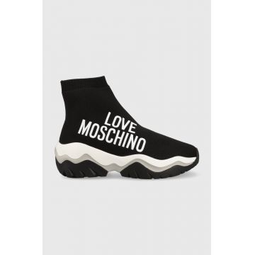 Love Moschino sneakers Sneakerd Roller 45 culoarea negru, JA15564G1G