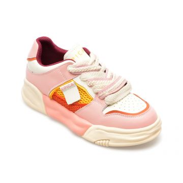 Pantofi sport EPICA roz, 6891, din piele naturala si material textil