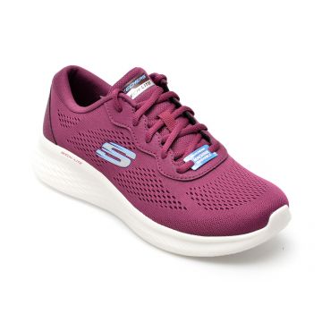 Pantofi sport SKECHERS visinii, SKECH-LITE PRO, din piele ecologica si material textil