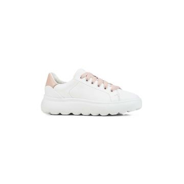 Geox sneakers din piele D SPHERICA EC4.1 B culoarea alb, D35TCB 00085 C1Z8Z