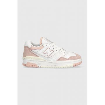 New Balance sneakers din piele BBW550CD culoarea roz