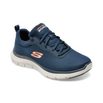 Pantofi sport SKECHERS bleumarin, FLEX ADVANTAGE 4.0, din material textil