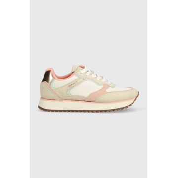 Gant sneakers Bevinda culoarea bej, 26537869.G110