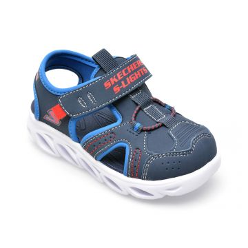 Pantofi SKECHERS bleumarin, HYPNO-SPLASH, din piele ecologica