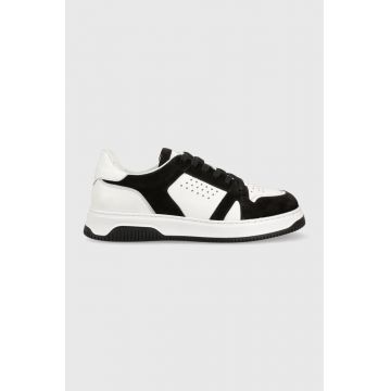 Answear Lab sneakers din piele culoarea alb