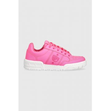 Chiara Ferragni sneakers din piele CF3109_037 culoarea roz, CF1 LOW