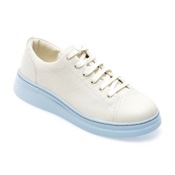 Pantofi CAMPER albi, K200508, din piele naturala