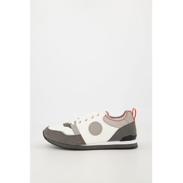 Pantofi sport din piele intoarsa si material textil Pantofi sport din piele intoarsa si material textil