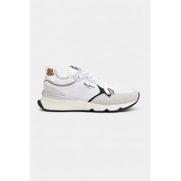 Pantofi sport low cut cu garnituri de piele intoarsa