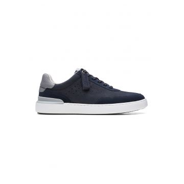 Pantofi sport low-top de piele nabuc si piele CourtLite Tor