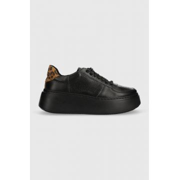 Charles Footwear sneakers din piele Zana culoarea negru, Zara