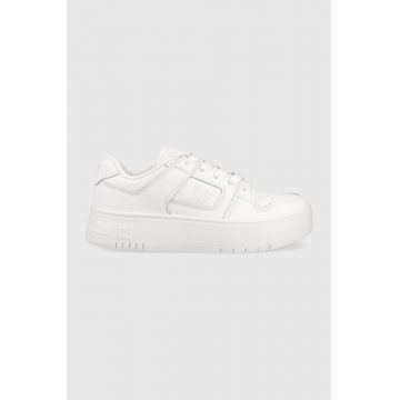 DC sneakers din piele culoarea alb