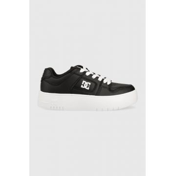 DC sneakers din piele culoarea negru