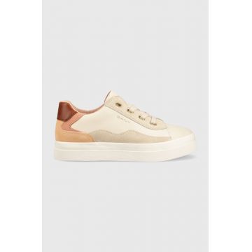 Gant sneakers din piele Avona culoarea bej, 26531919.G131