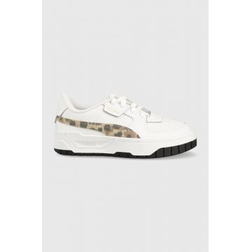 Puma sneakers pentru copii Cali Dream Animal Print Jr culoarea alb