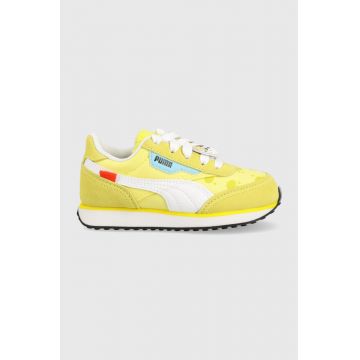 Puma sneakers pentru copii Future Rider Spongebob PS culoarea galben