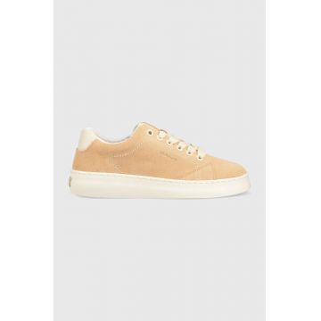 Gant sneakers din piele intoarsă Lawill culoarea portocaliu, 26533924.G549