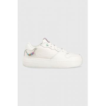 Karl Kani sneakers din piele 89 UP culoarea alb, 1180627 KKFWW000162