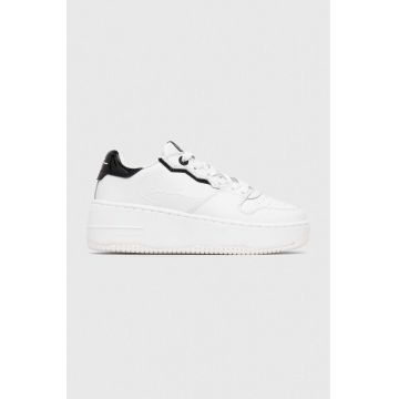 Karl Kani sneakers din piele 89 UP culoarea alb, 1180796 KKFWW000179