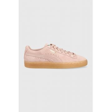 Puma sneakers din piele intoarsă Suede Classic XXI culoarea roz