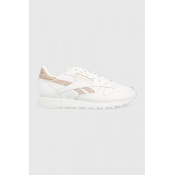 Reebok Classic sneakers din piele CLASSIC LEATHER culoarea alb