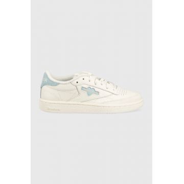 Reebok Classic sneakers din piele Club C 85 culoarea alb