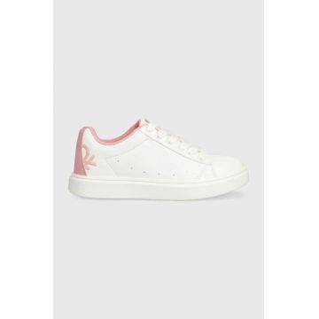 United Colors of Benetton sneakers pentru copii culoarea alb