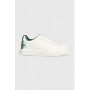 United Colors of Benetton sneakers pentru copii culoarea alb