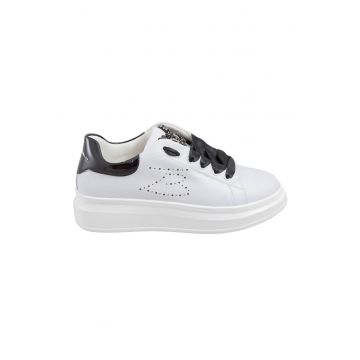 Pantofi sport de piele cu strasuri
