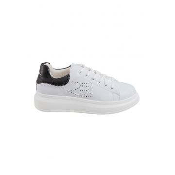 Pantofi sport din piele cu talpa wedge
