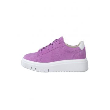 Pantofi sport din piele intoarsa cu talpa wedge