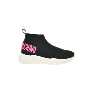 Pantofi sport slip-on cu aplicatie logo