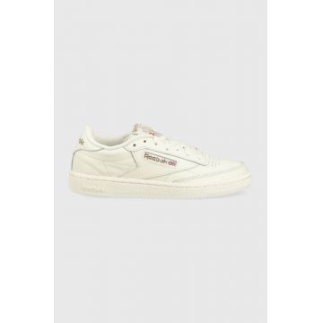 Reebok Classic sneakers din piele Club C 85 culoarea alb