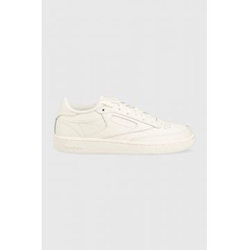 Reebok Classic sneakers din piele Club C 85 culoarea alb