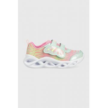 Skechers sneakers pentru copii Twisty Brights Wingin It culoarea turcoaz