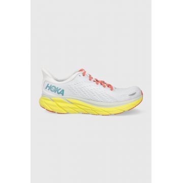 Hoka pantofi Clifton , culoarea alb