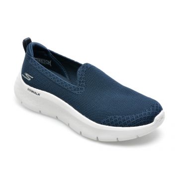 Pantofi SKECHERS bleumarin, GO WALK FLEX, din material textil