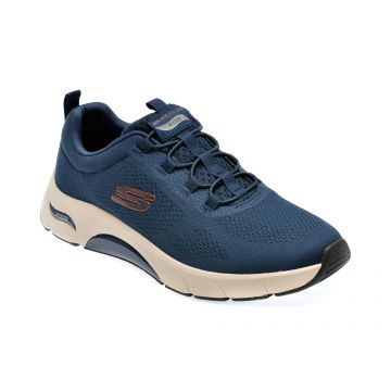 Pantofi SKECHERS bleumarin, SKECH-AIR ARCH FIT, din material textil