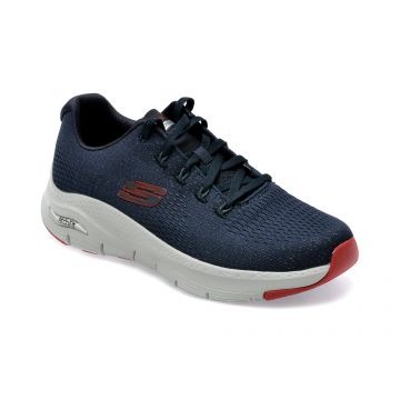 Pantofi sport SKECHERS bleumarin, ARCH FIT, din material textil