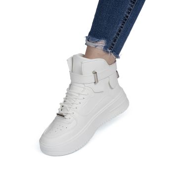 Sneakers dama din piele ecologica Albi Tonya Marimea 36