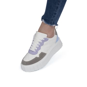 Sneakers dama din piele ecologica Mov Madia Marimea 37