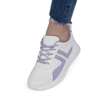 Sneakers dama din piele ecologica Mov Marisol Marimea 37