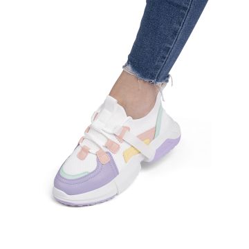 Sneakersi dama din material textil Multicolori Ingrid Marimea 36