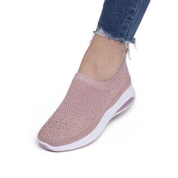 Sneakersi din material textil Roz Avena Marimea 37