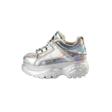 Pantofi sport de piele ecologica cu model holografic