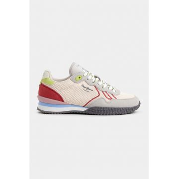 Pantofi sport de plasa cu garnituri de piele intoarsa