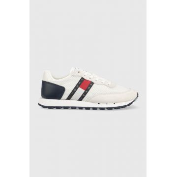 Tommy Jeans sneakers RETRO RUNNER culoarea alb, EN0EN02121