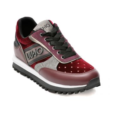 Pantofi sport LIU JO visinii, WONUP03, din material textil si piele naturala