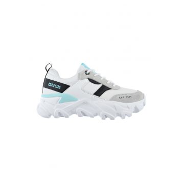 Pantofi sport cu detalii de piele intoarsa Pantofi sport cu detalii de piele intoarsa