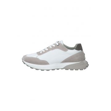 Pantofi sport cu insertii de piele intoarsa Pantofi sport cu insertii de piele intoarsa
